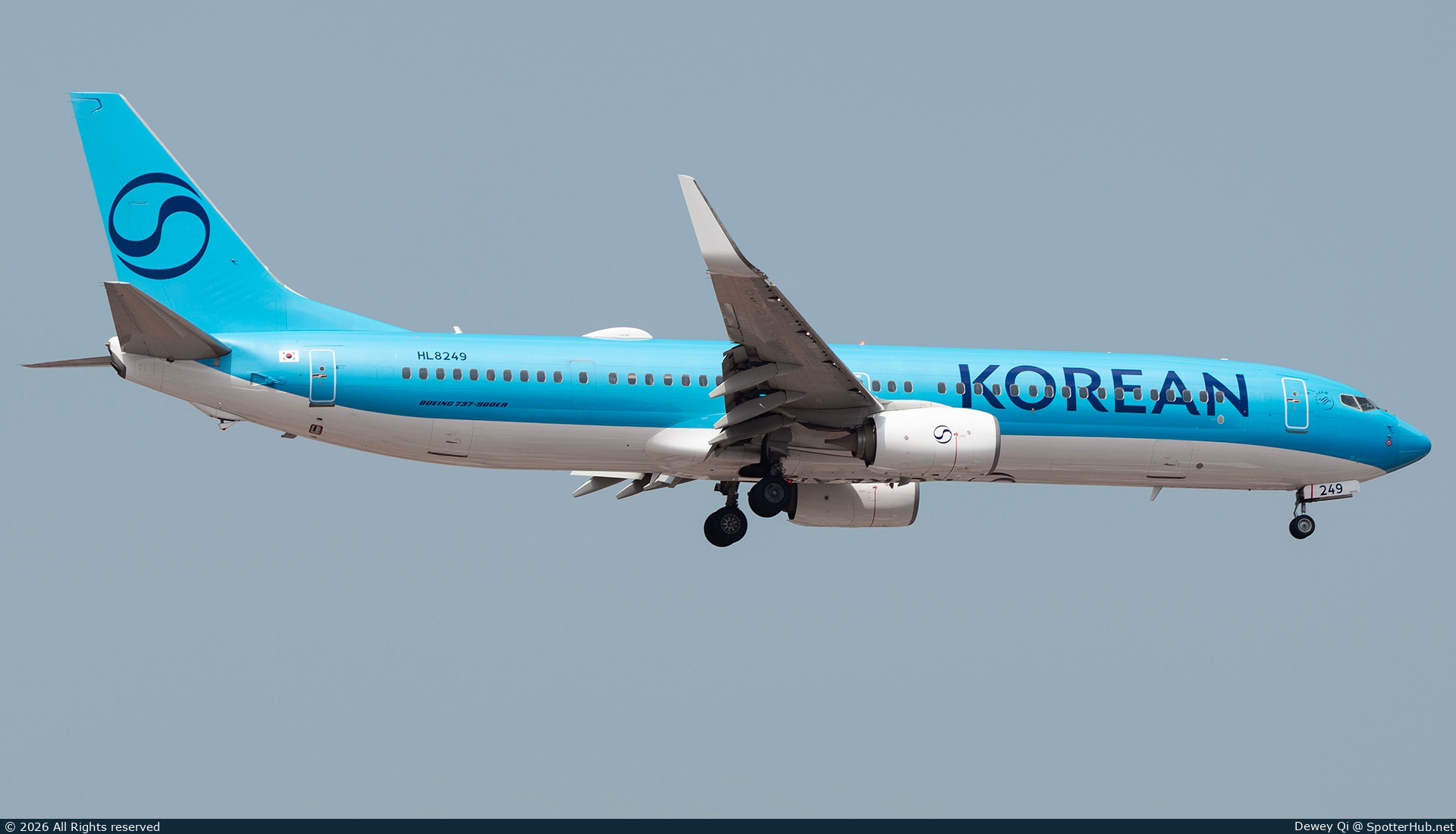 Photo of HL8249 - Boeing 737-9B5(ER) operated by Korean Air