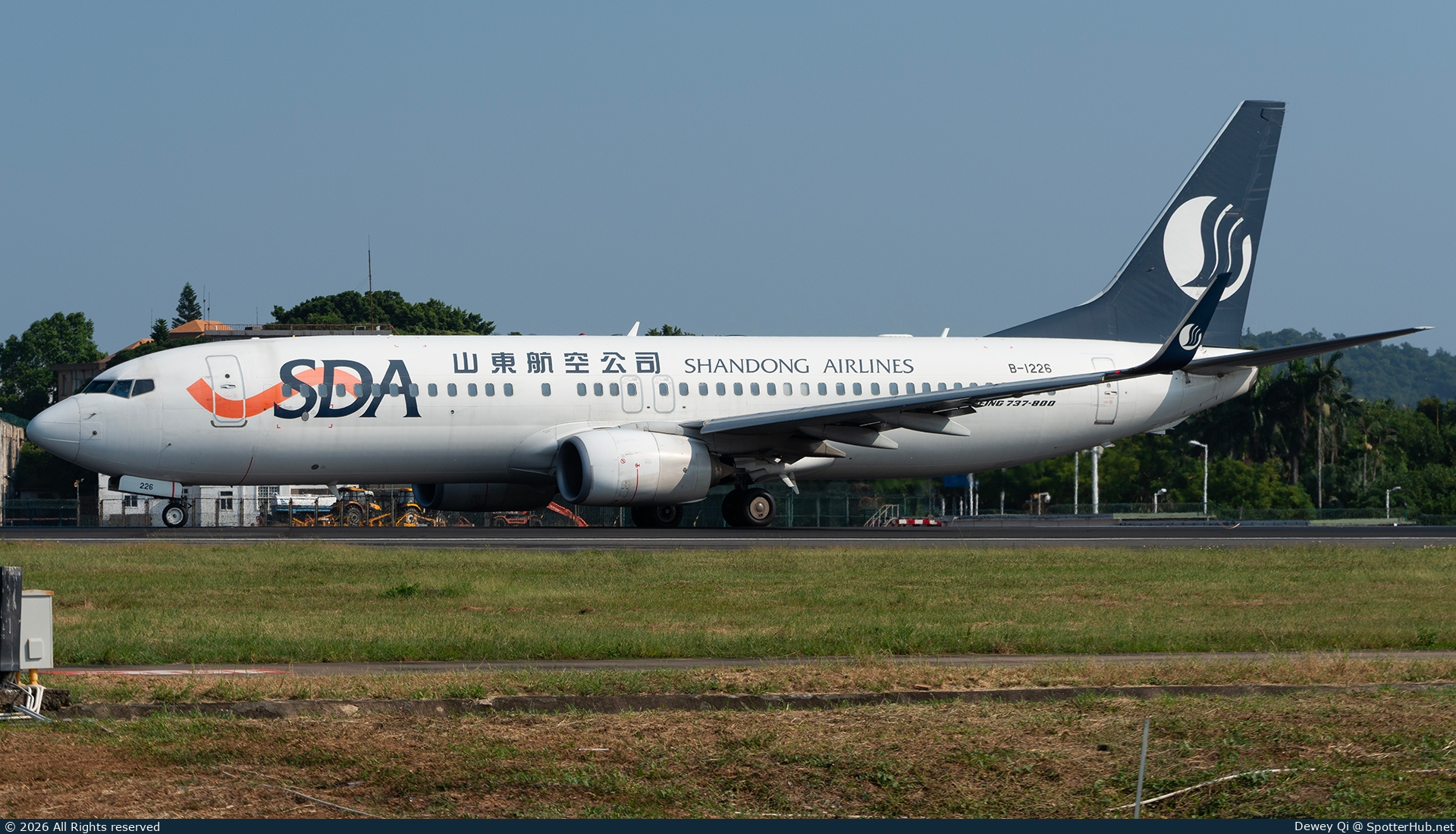 Photo of B-1226 - Boeing 737-85N operated by Shandong Airlines