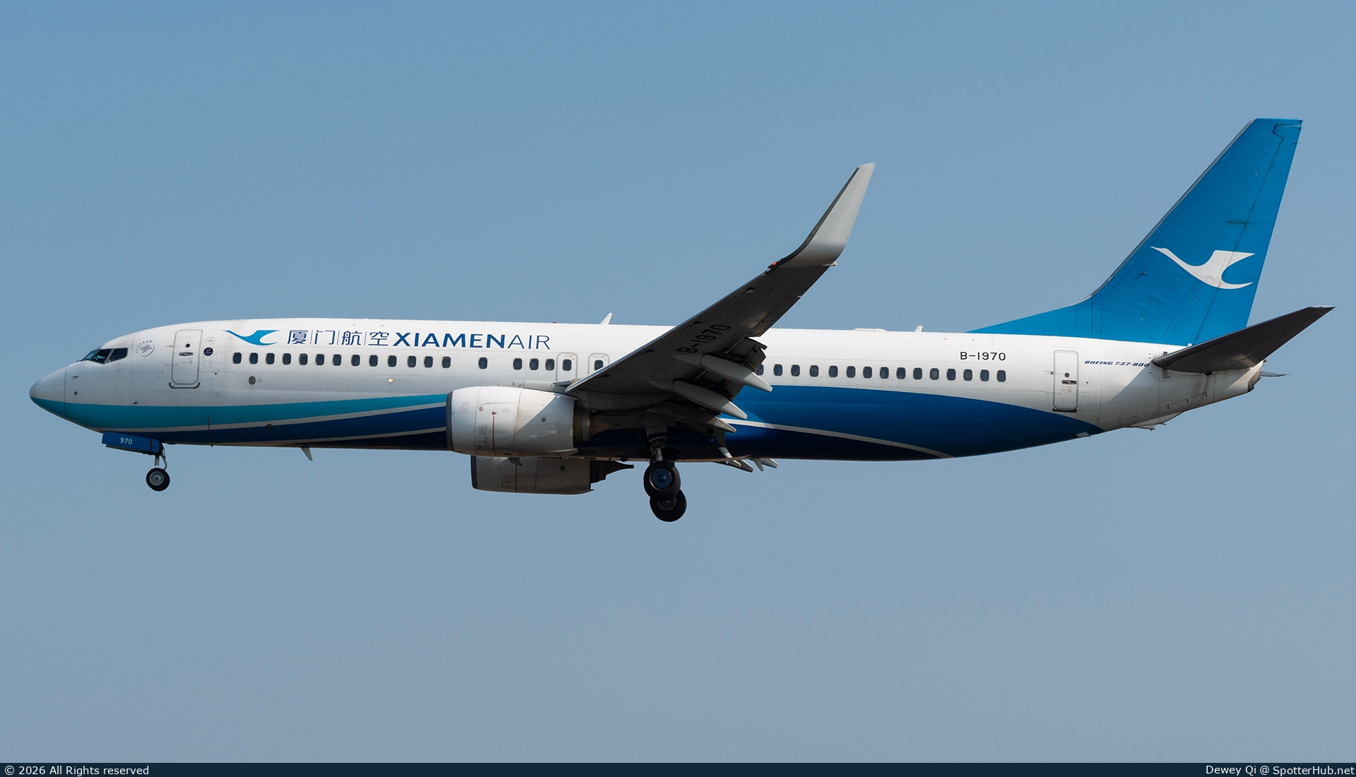 Photo of B-1970 - Boeing 737-85C operated by Xiamen Airlines