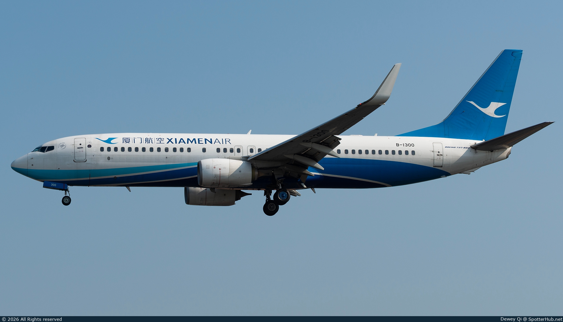 Photo of B-1300 - Boeing 737-85C operated by Xiamen Airlines