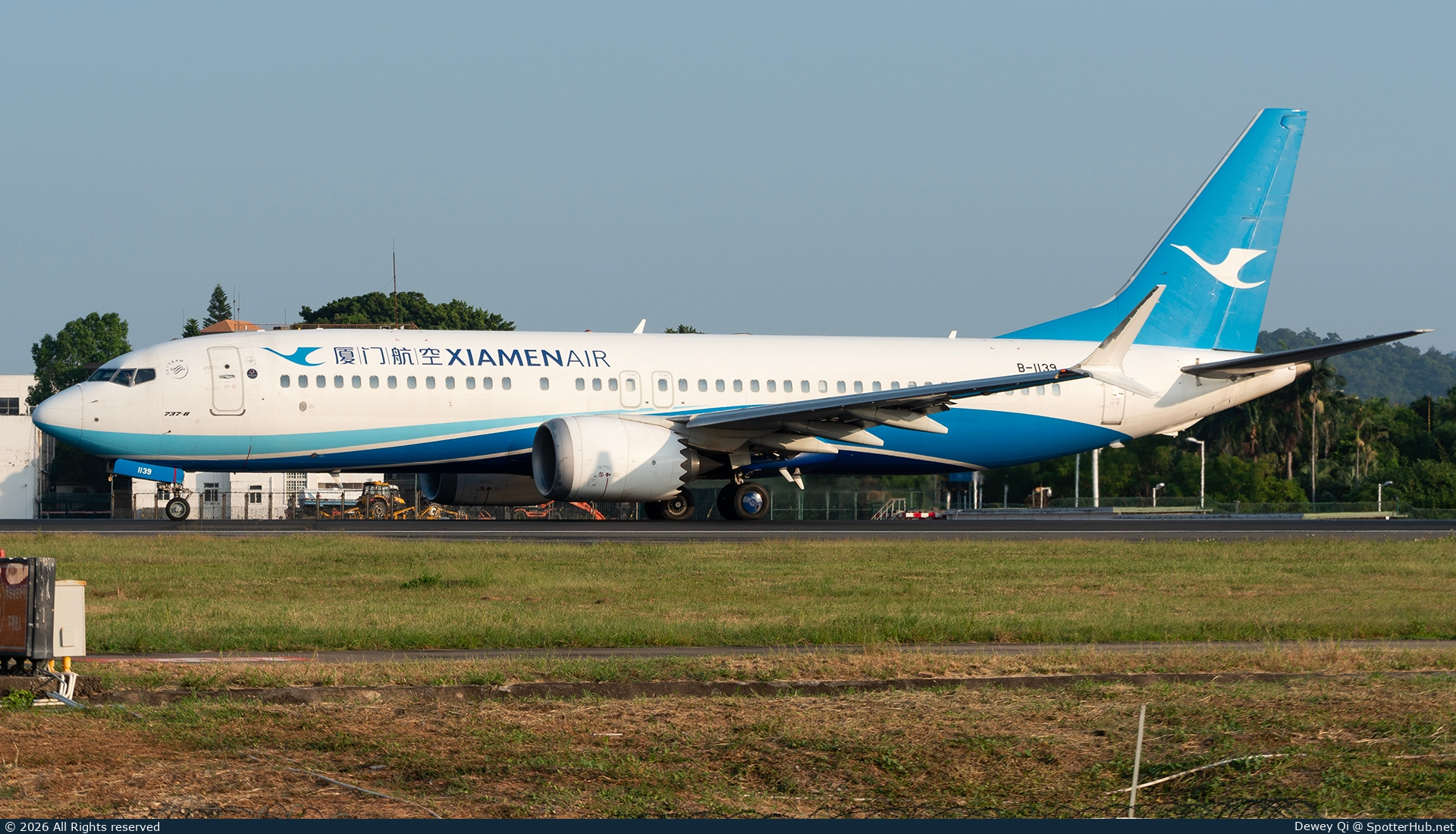 Photo of B-1139 - Boeing 737 MAX 8 operated by Xiamen Airlines