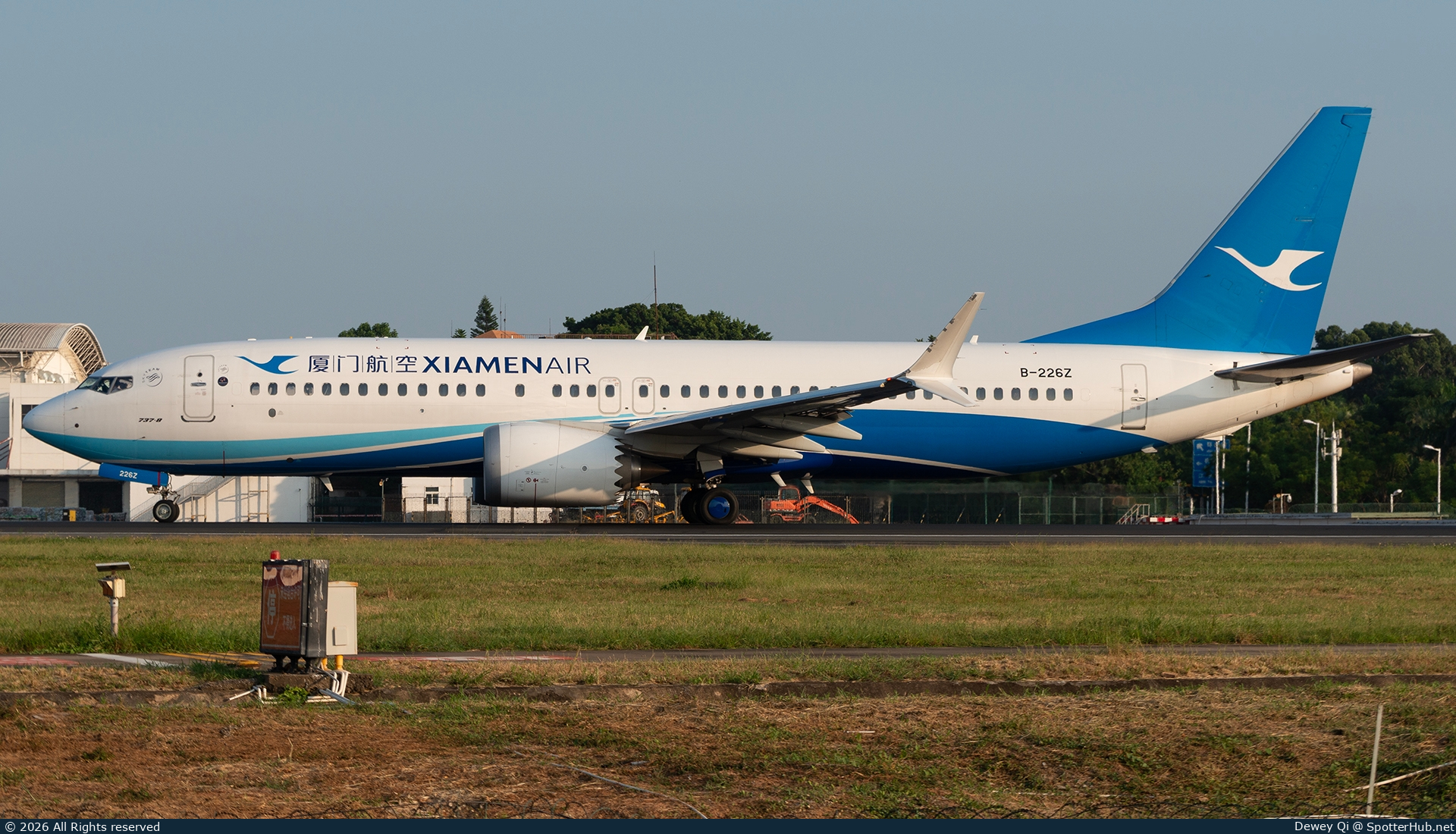Photo of B-226Z - Boeing 737 MAX 8 operated by Xiamen Airlines