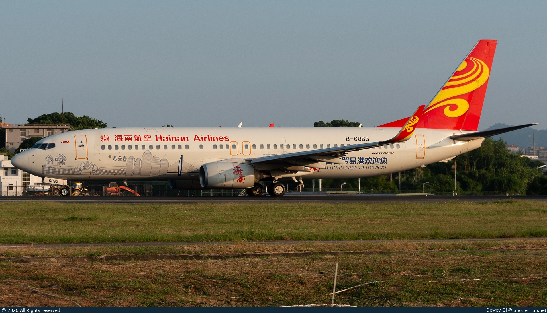 Photo of B-6063 - Boeing 737-84P operated by Hainan Airlines