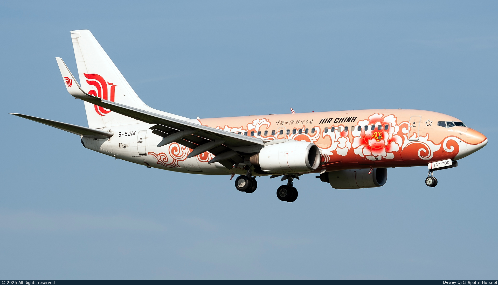 Photo of B-5214 - Boeing 737-79L operated by Air China