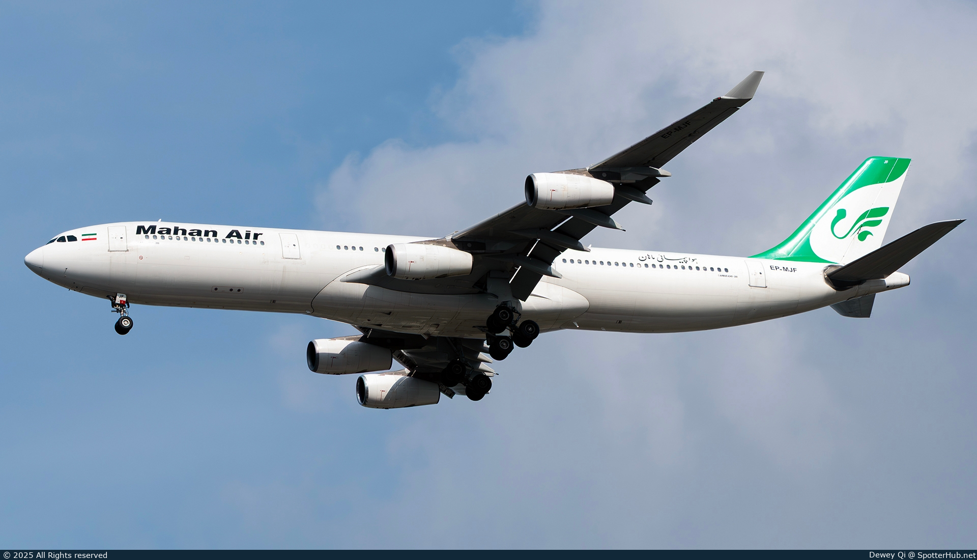 Photo of EP-MJF - Airbus A340-313 operated by Mahan Air