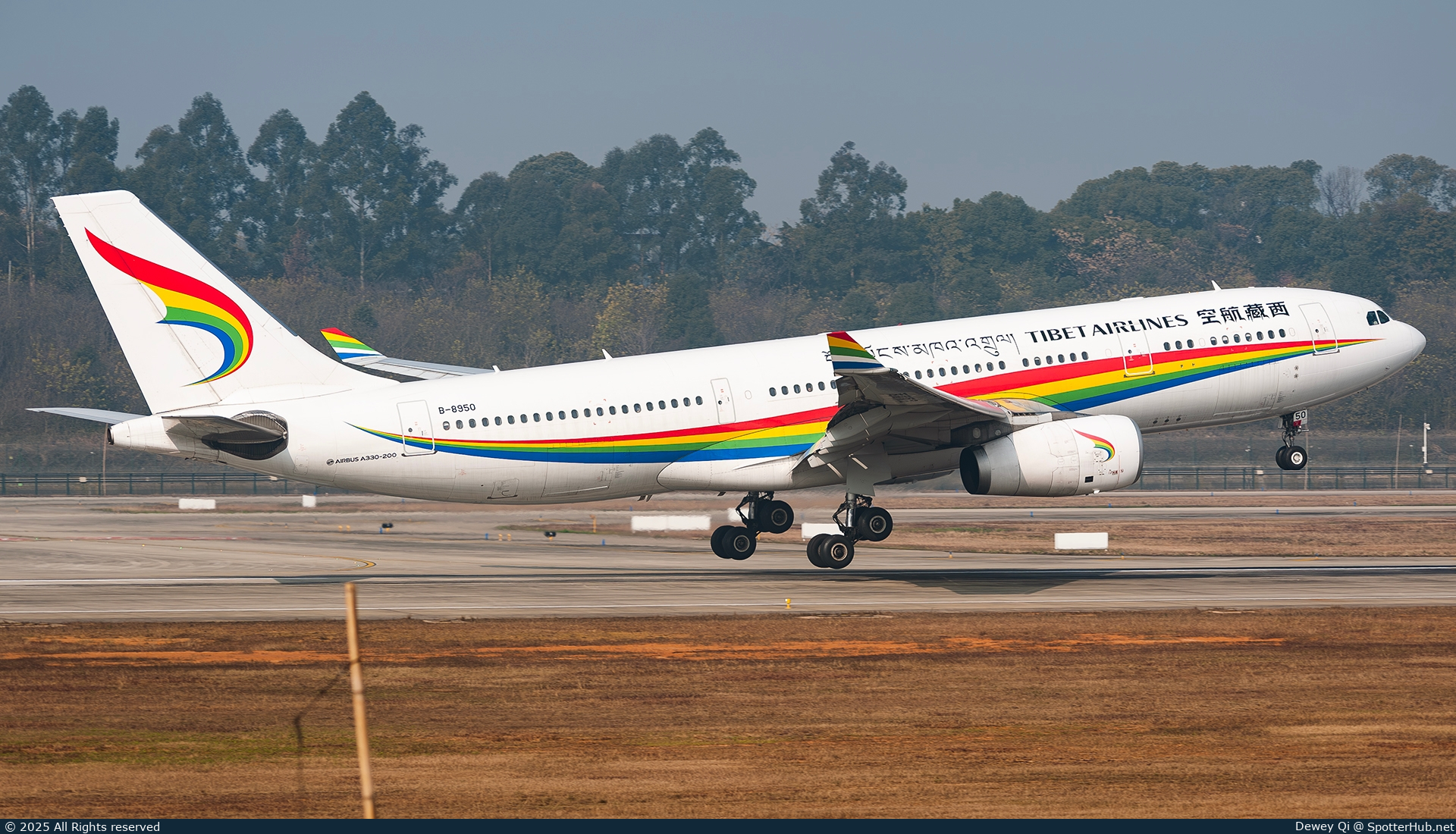 Photo of B-8950 - Airbus A330-243 operated by Tibet Airlines