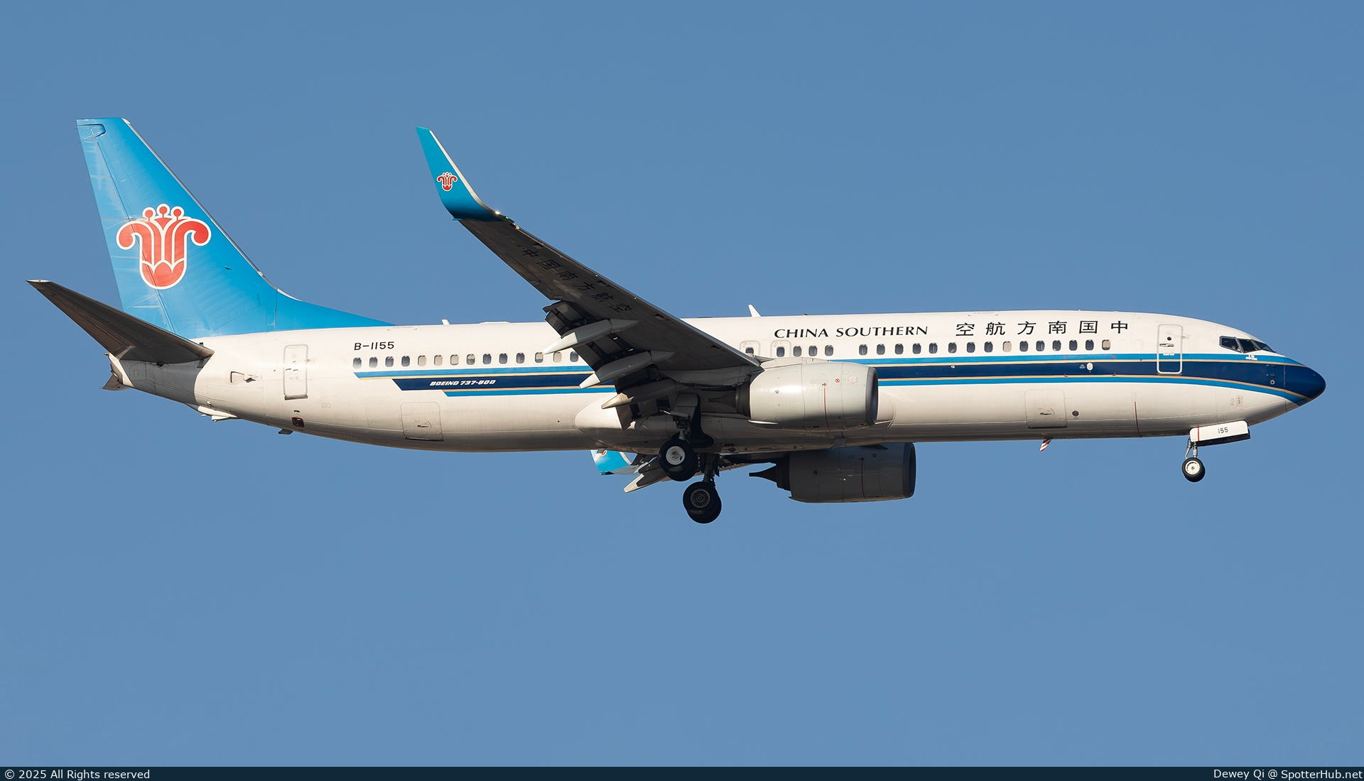 Photo of B-1155 - Boeing 737-81B operated by China Southern Airlines