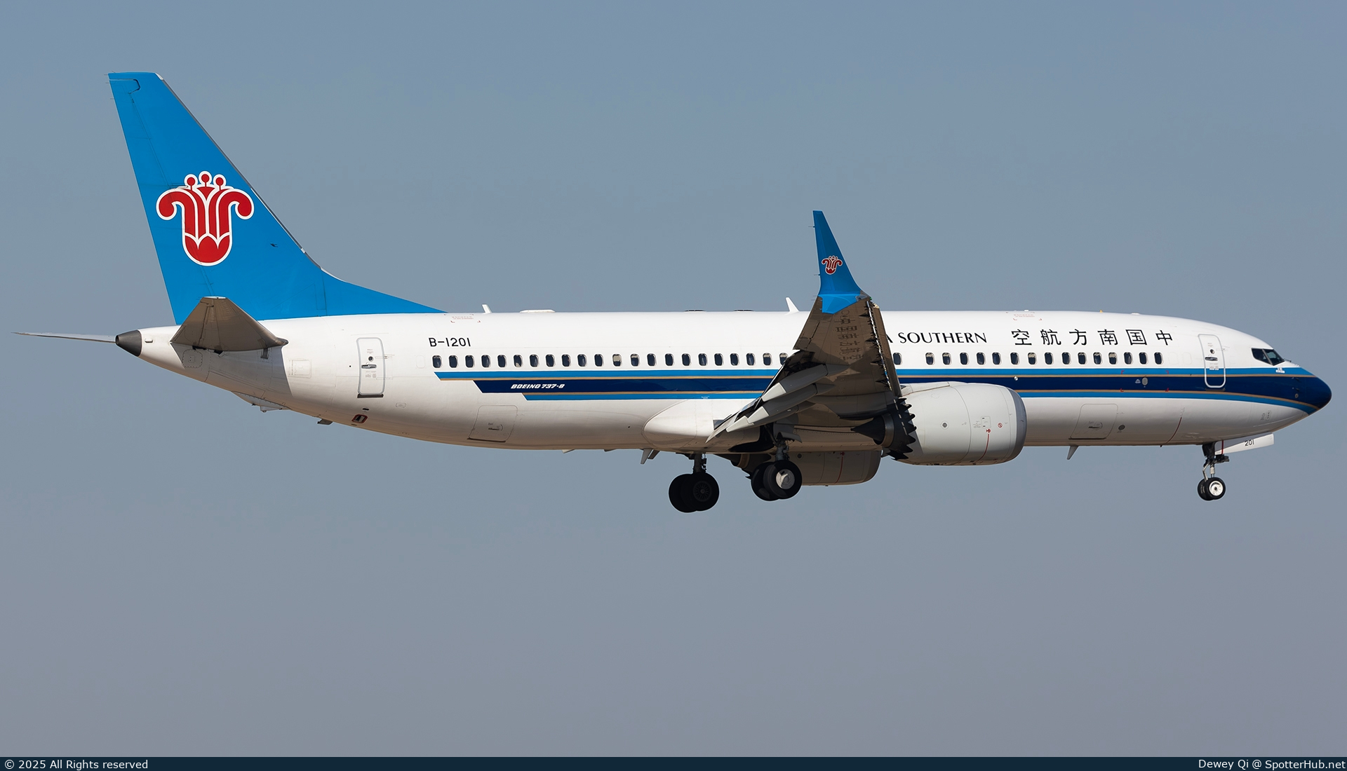 Photo of B-1201 - Boeing 737 MAX 8 operated by China Southern Airlines