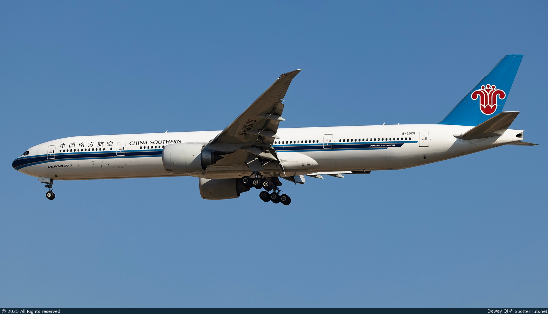 Photo of B-20C5 - Boeing 777-31B(ER) operated by China Southern Airlines