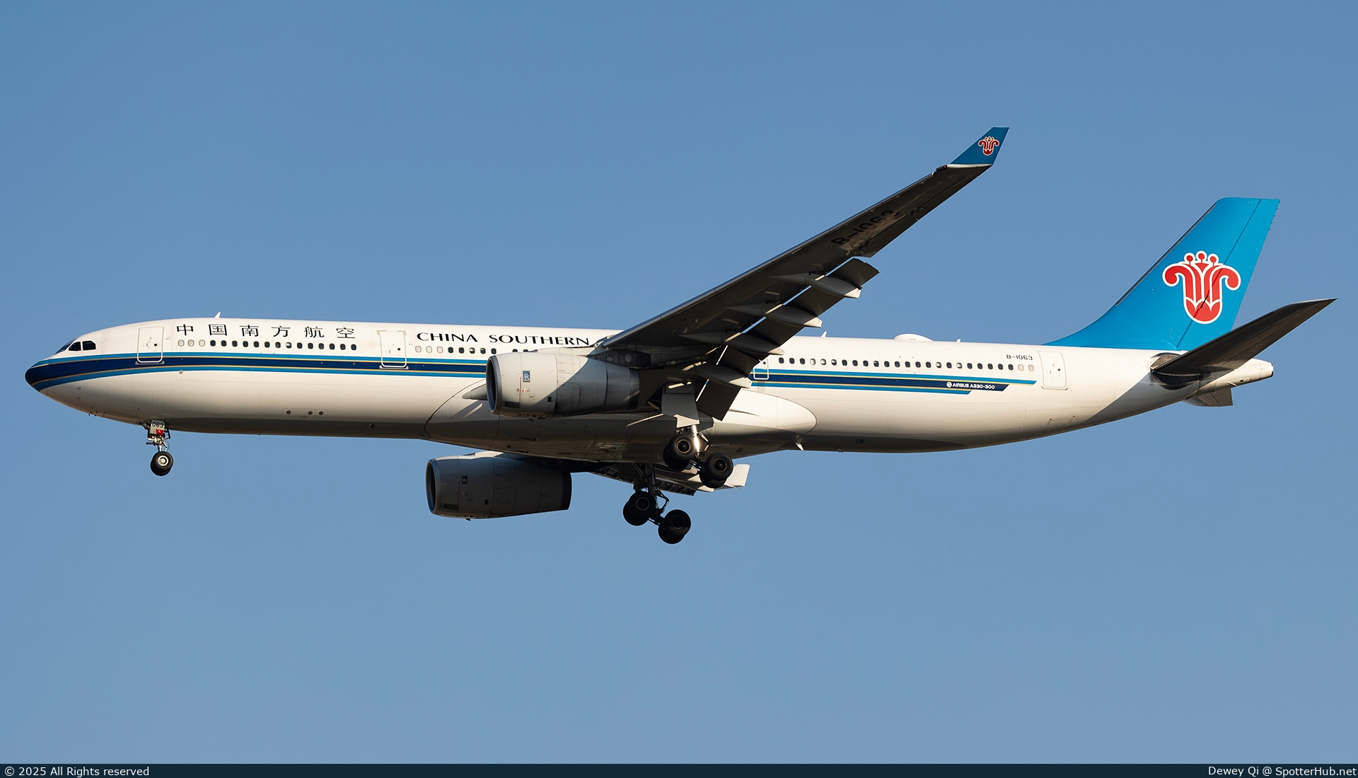 Photo of B-1063 - Airbus A330-343 operated by China Southern Airlines