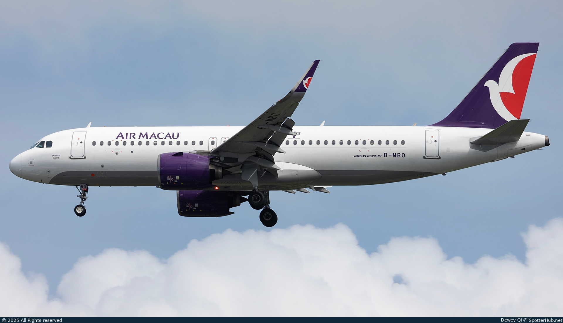 Photo of B-MBO - Airbus A320-271N operated by Air Macau