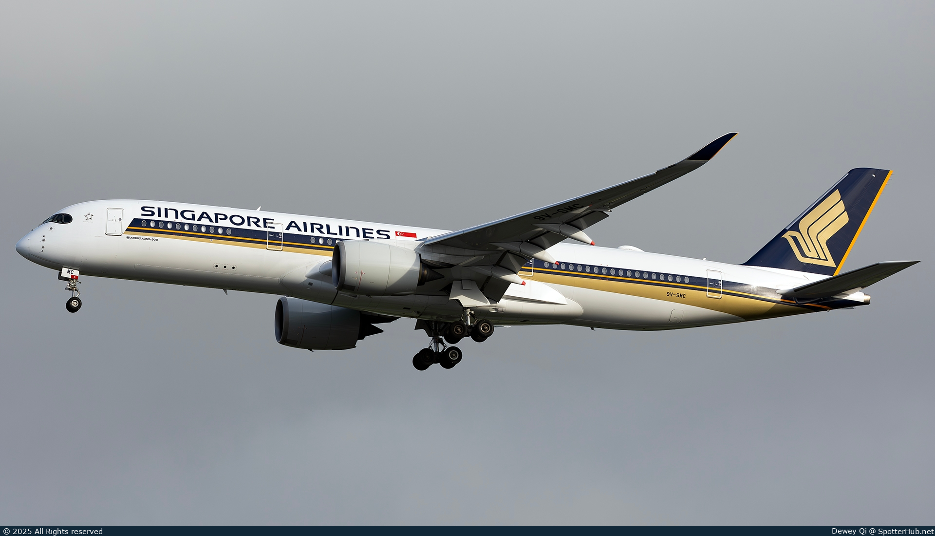Photo of 9V-SMC - Airbus A350-941 operated by Singapore Airlines