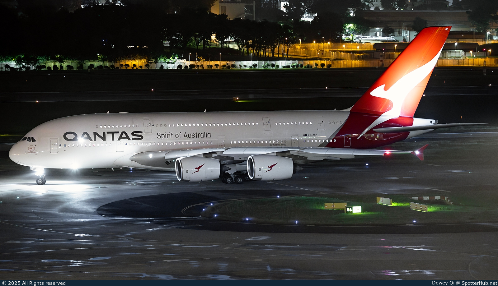Photo of VH-OQD - Airbus A380-842 operated by Qantas