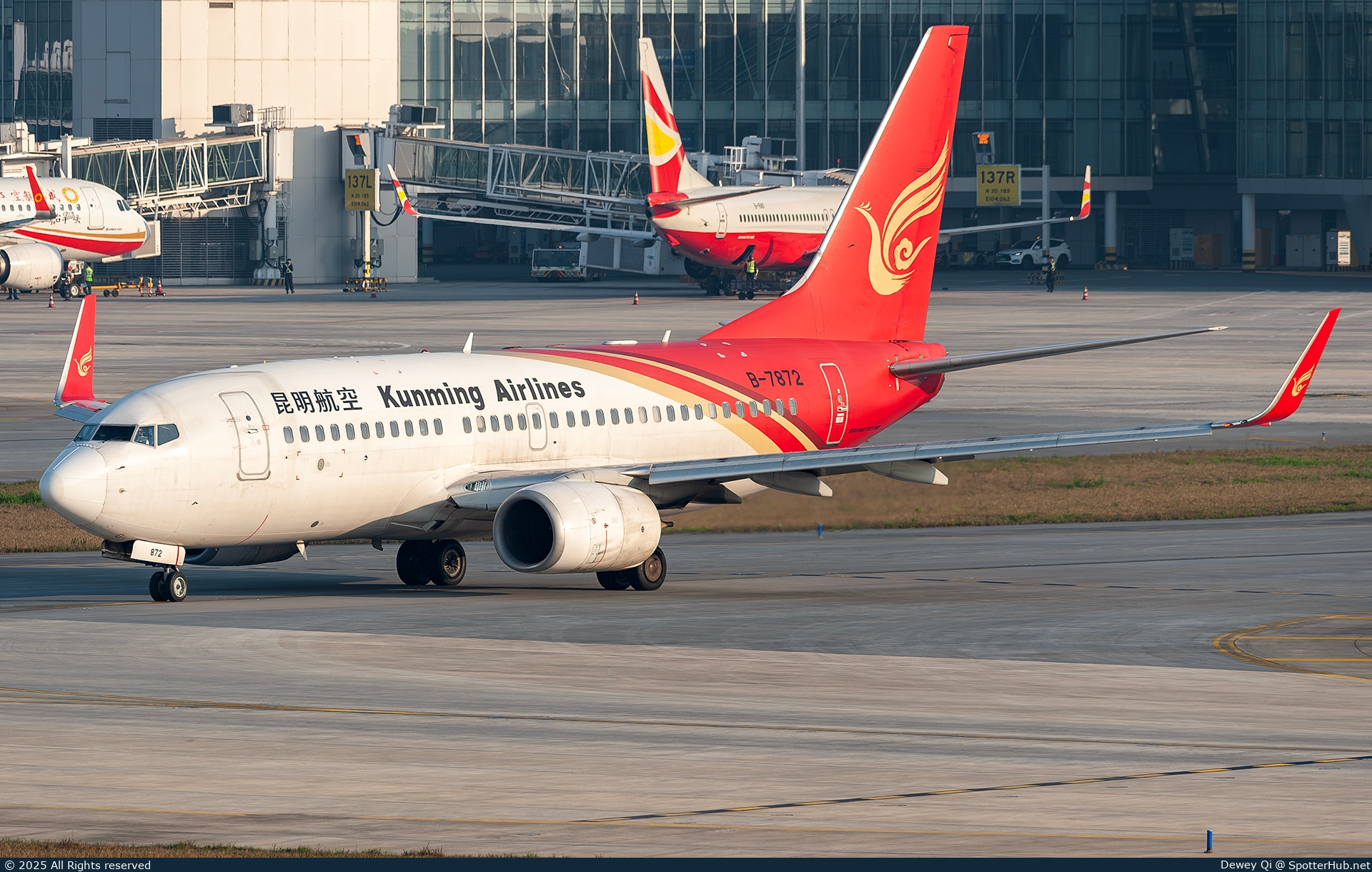 Photo of B-7872 - Boeing 737-7LY operated by Kunming Airlines