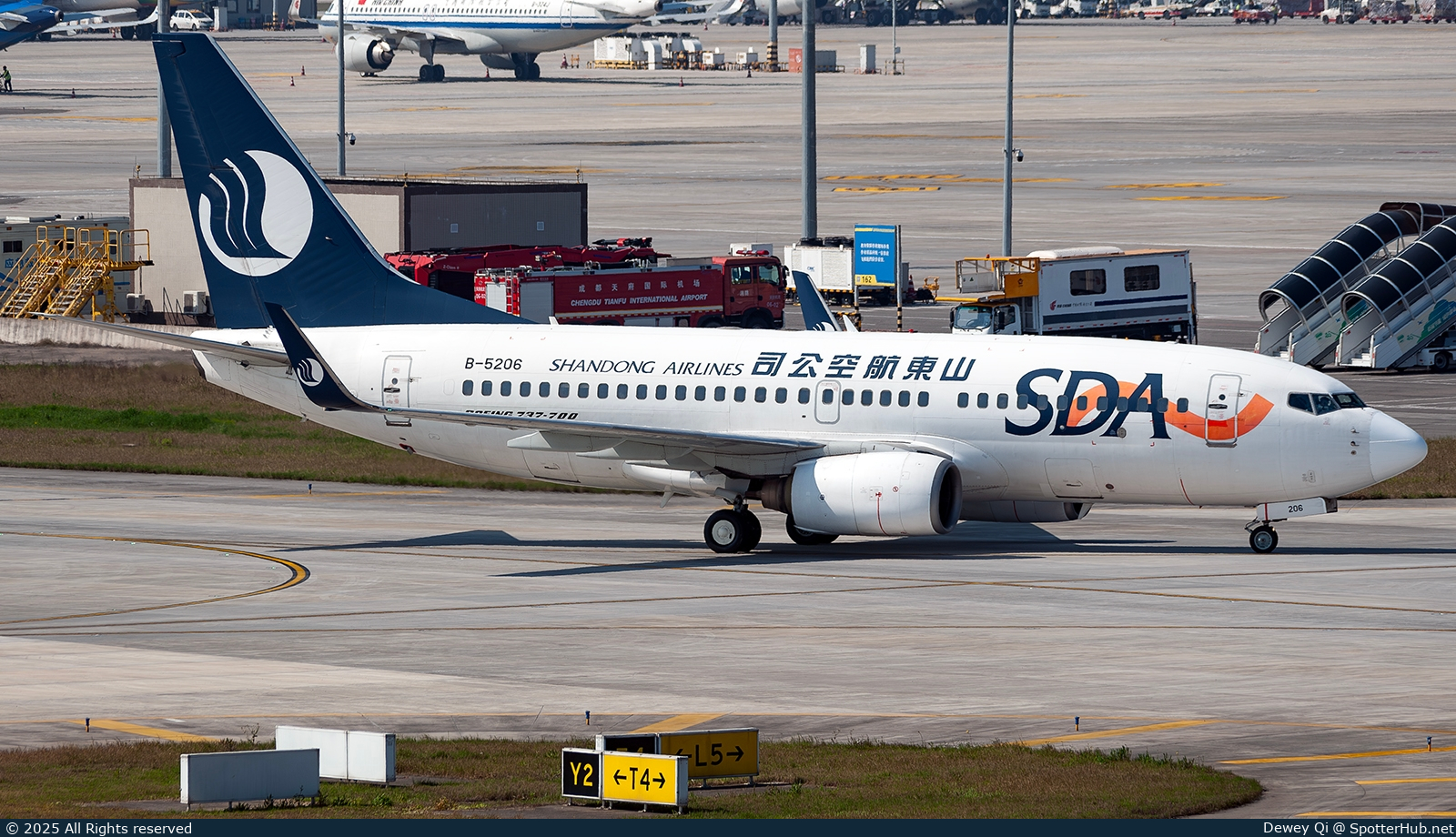 Photo of B-5206 - Boeing 737-75N operated by Shandong Airlines