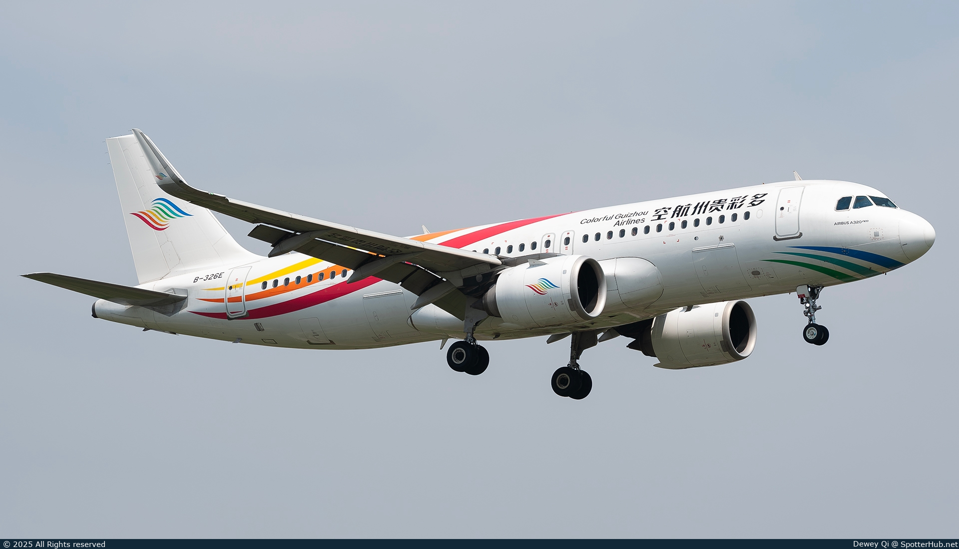 Photo of B-326E - Airbus A320-251N operated by Colorful Guizhou Airlines