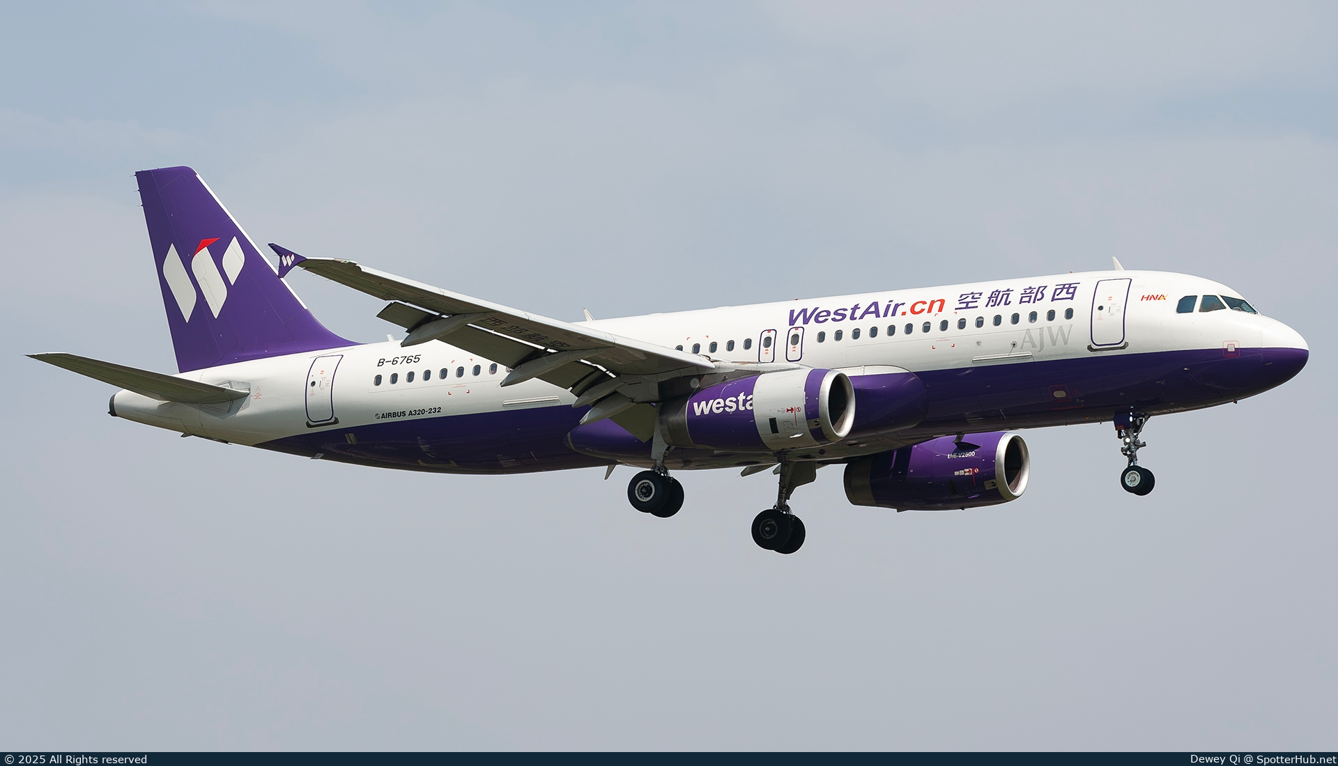 Photo of B-6765 - Airbus A320-232 operated by West Air
