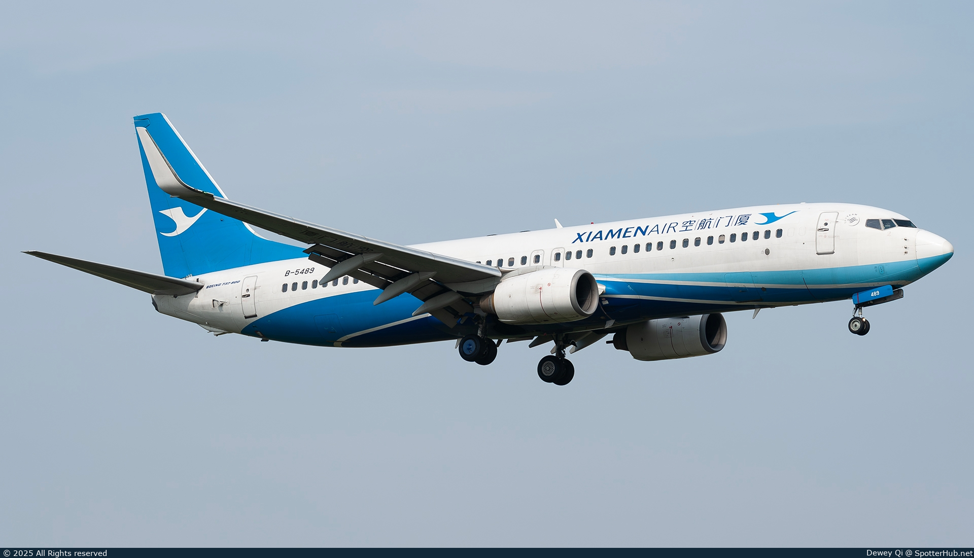 Photo of B-5489 - Boeing 737-85C operated by Xiamen Airlines