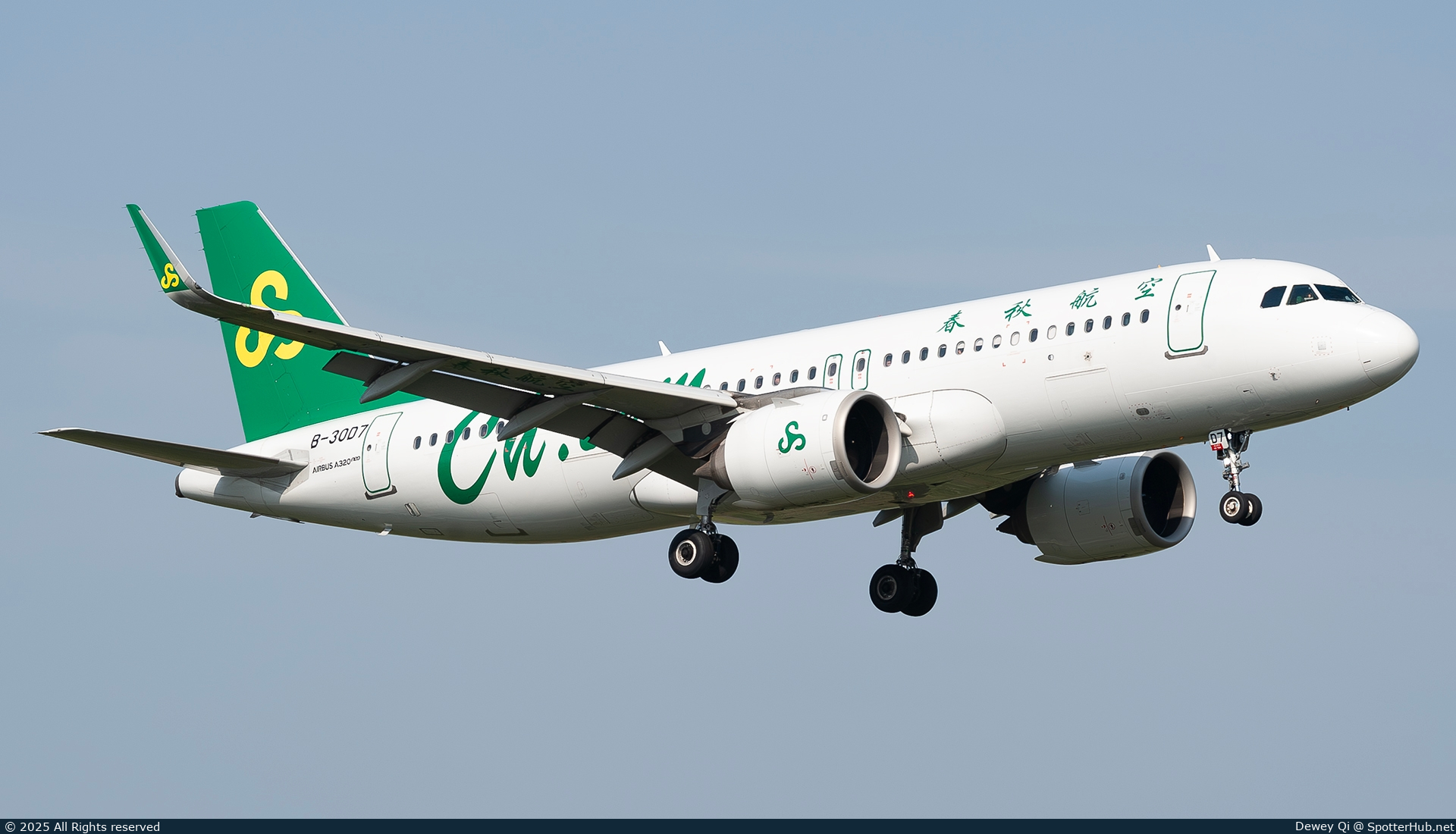 Photo of B-30D7 - Airbus A320-251N operated by Spring Airlines