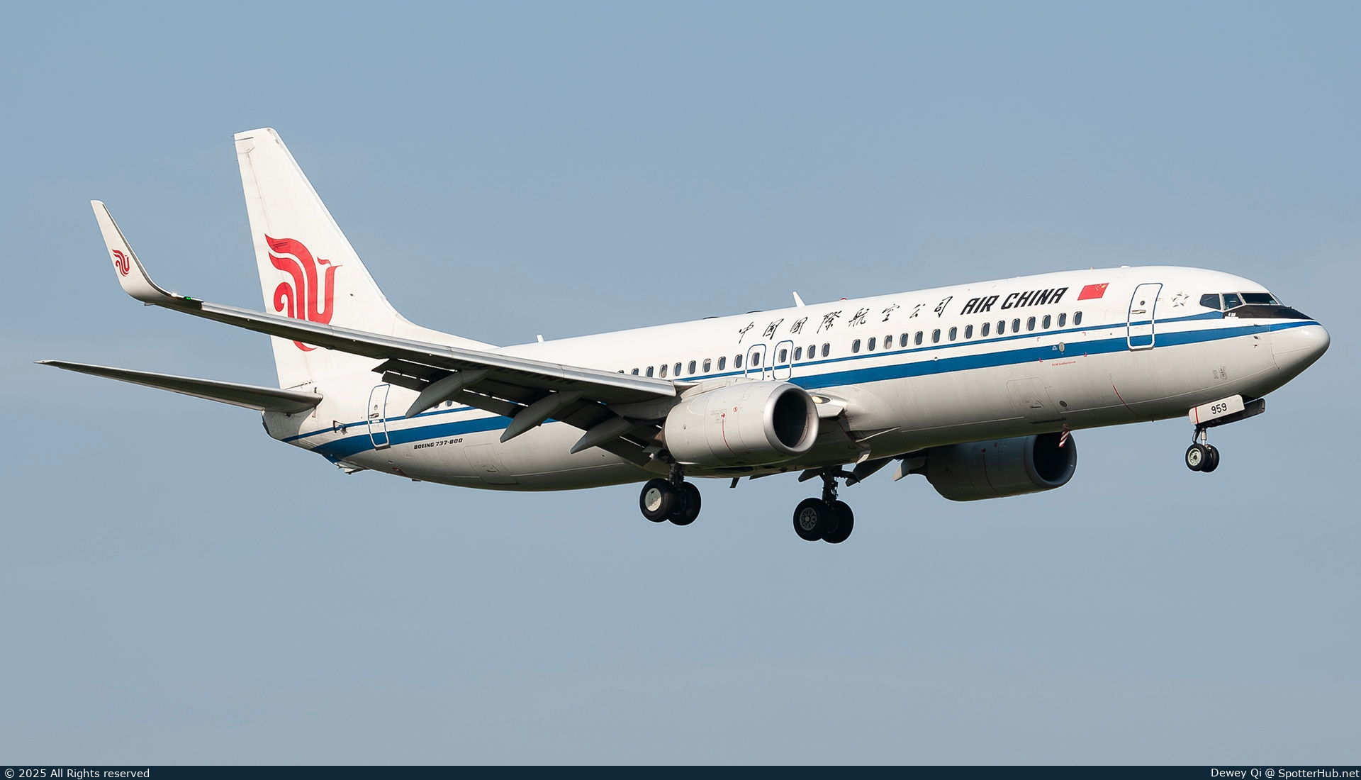 Photo of B-1959 - Boeing 737-89L operated by Air China