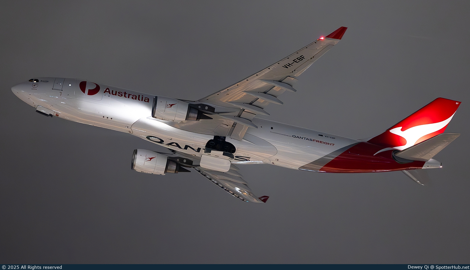 Photo of VH-EBF - Airbus A330-202(P2F) operated by Qantas Freight (opb Express Freighters Australia)