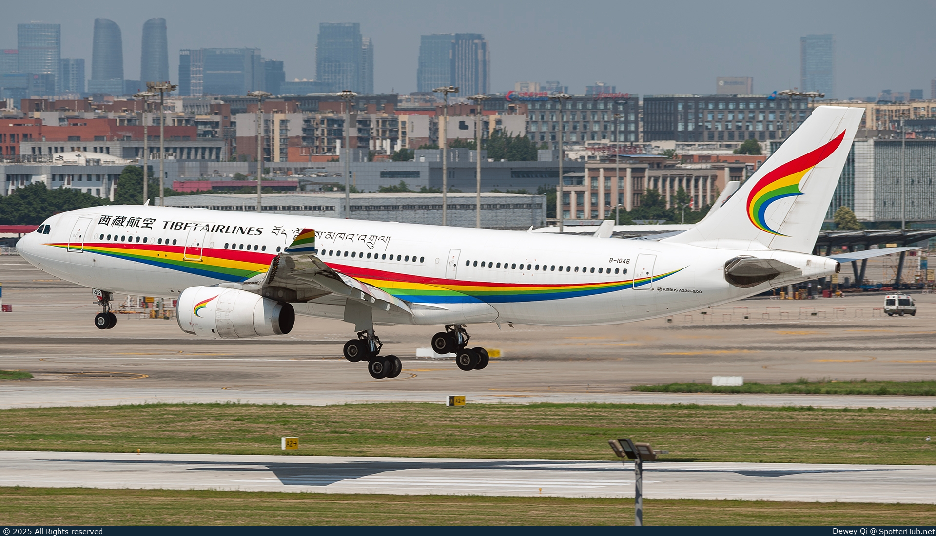 Photo of B-1046 - Airbus A330-243 operated by Tibet Airlines