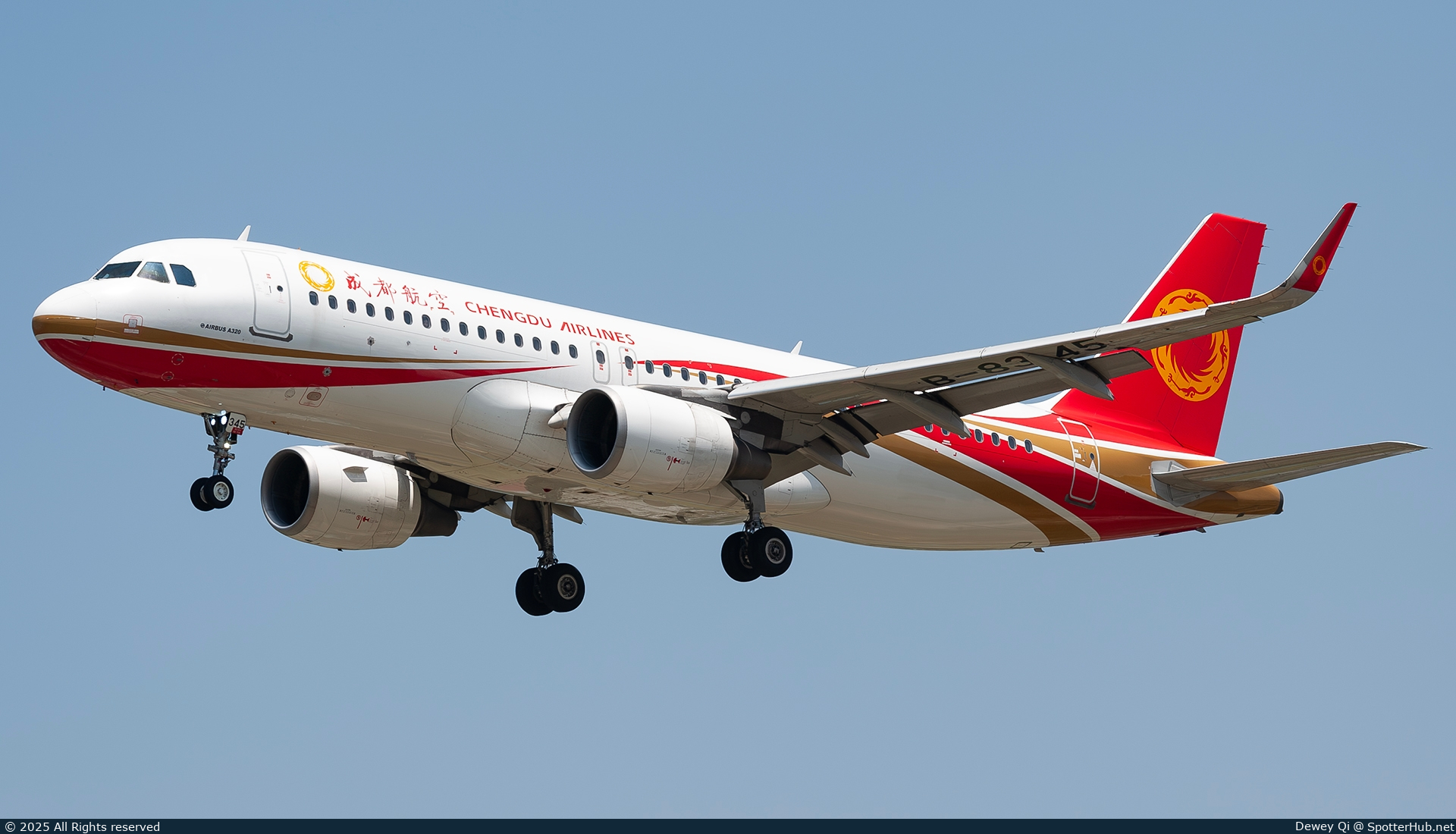 Photo of B-8345 - Airbus A320-214 operated by Chengdu Airlines