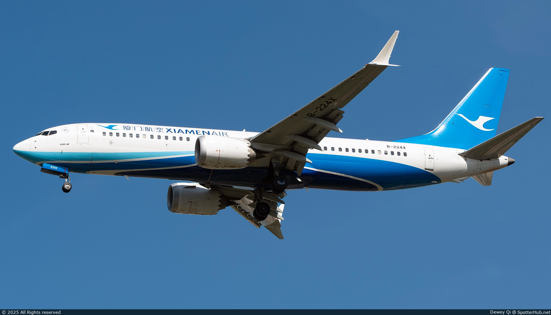 Photo of B-224X - Boeing 737 MAX 8 operated by Xiamen Airlines
