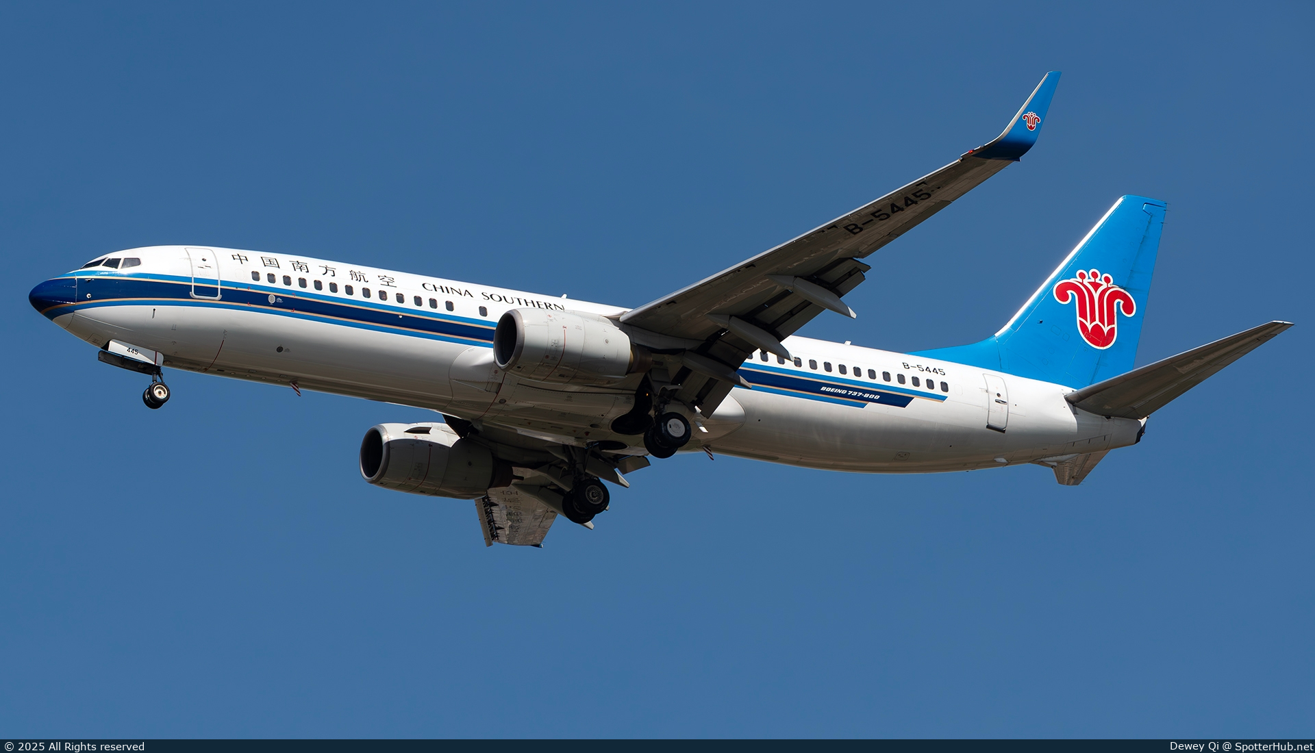 Photo of B-5445 - Boeing 737-81B operated by China Southern Airlines