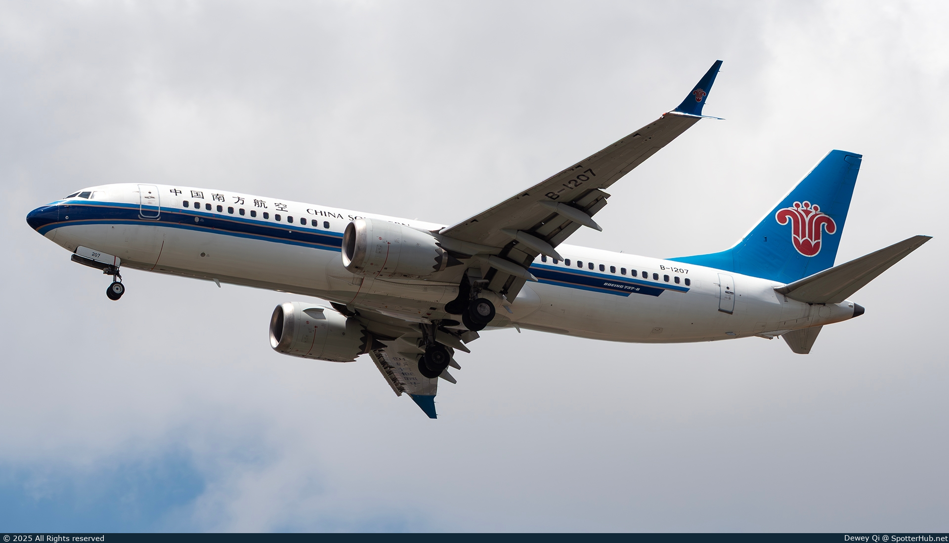 Photo of B-1207 - Boeing 737 MAX 8 operated by China Southern Airlines