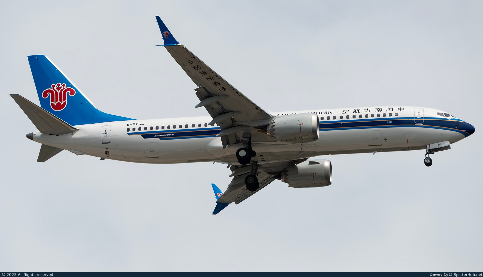 Photo of B-226L - Boeing 737 MAX 8 operated by China Southern Airlines