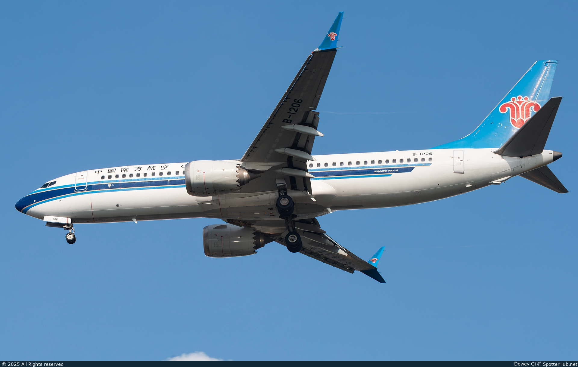 Photo of B-1206 - Boeing 737 MAX 8 operated by China Southern Airlines
