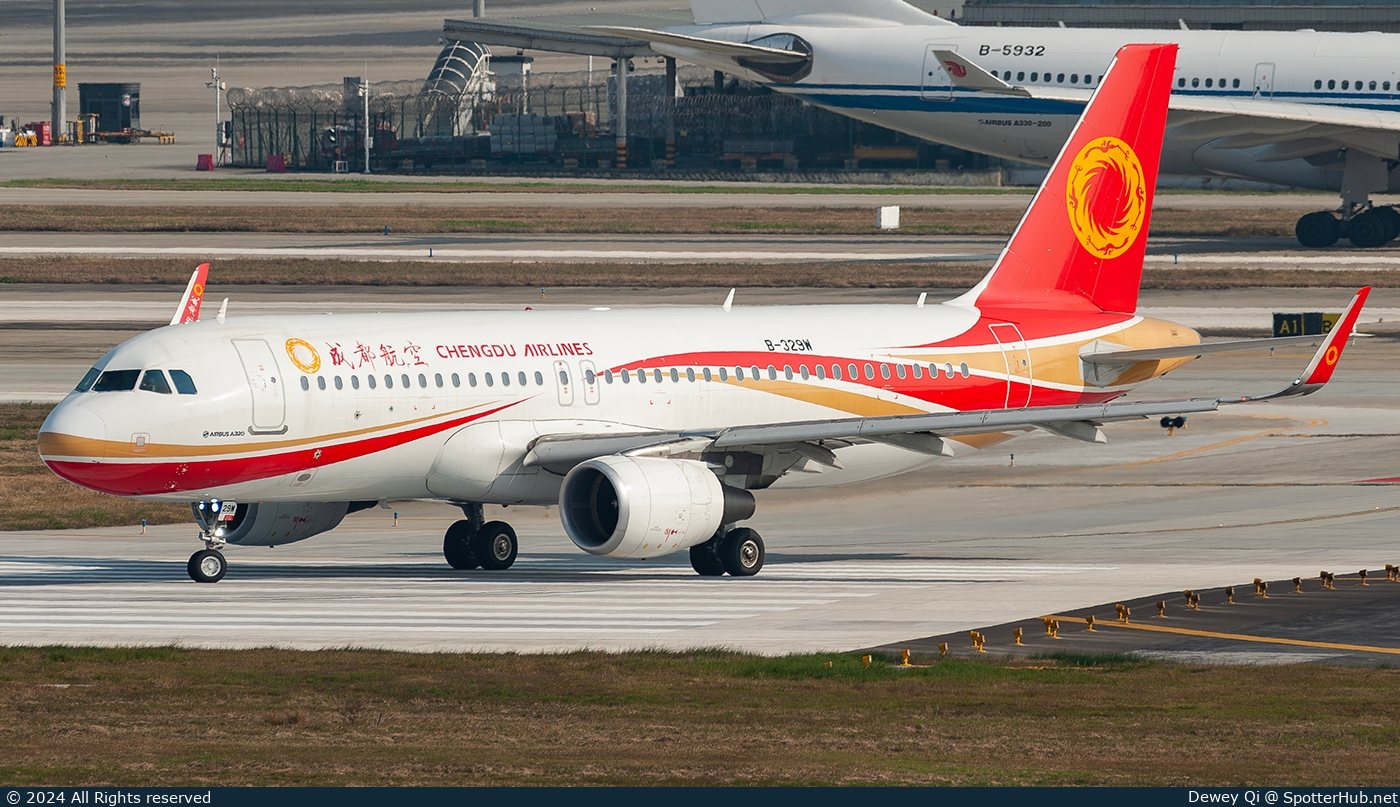 Photo of B-329W - Airbus A320-214 operated by Chengdu Airlines