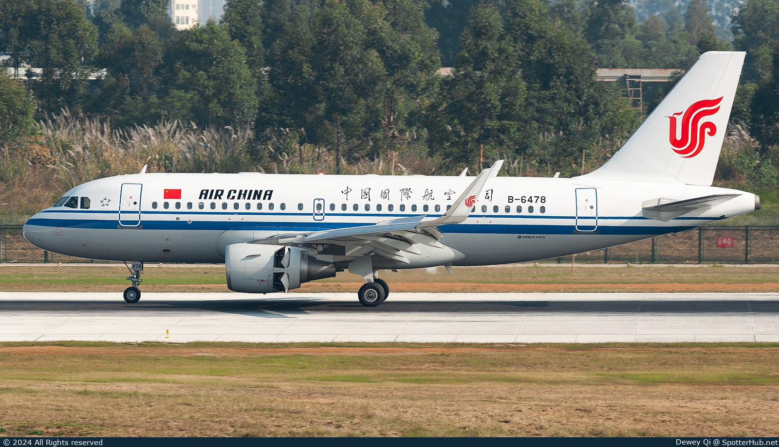Photo of B-6478 - Airbus A319-115 operated by Air China