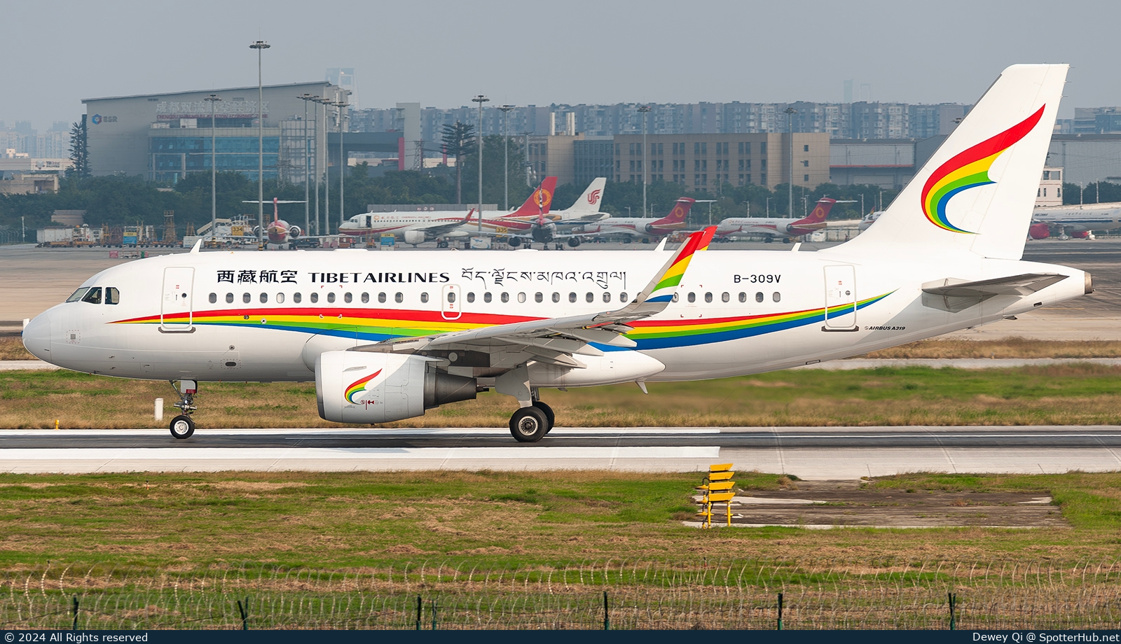 Photo of B-309V - Airbus A319-115 operated by Tibet Airlines