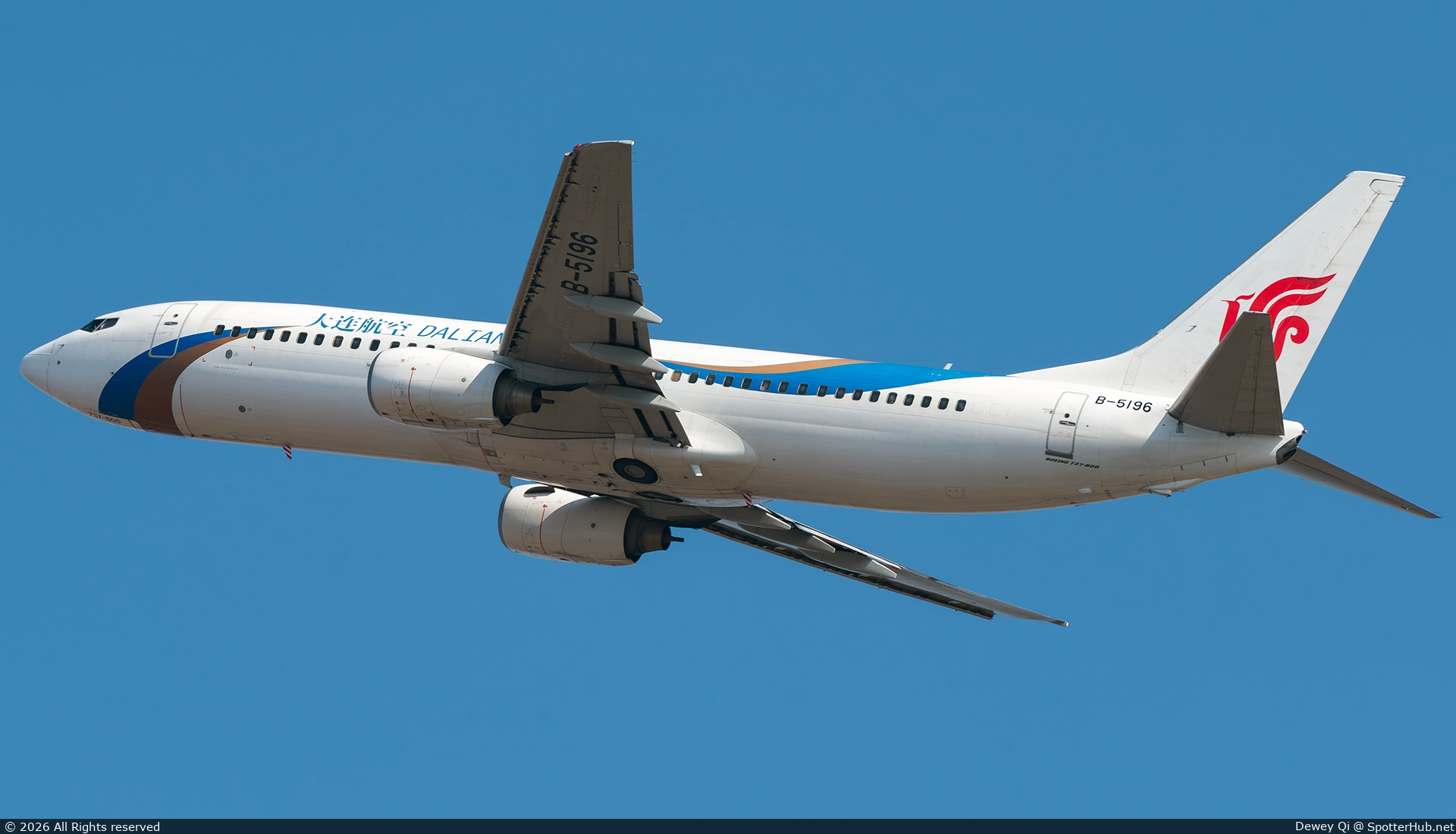 Photo of B-5196 - Boeing 737-86N operated by Dalian Airlines