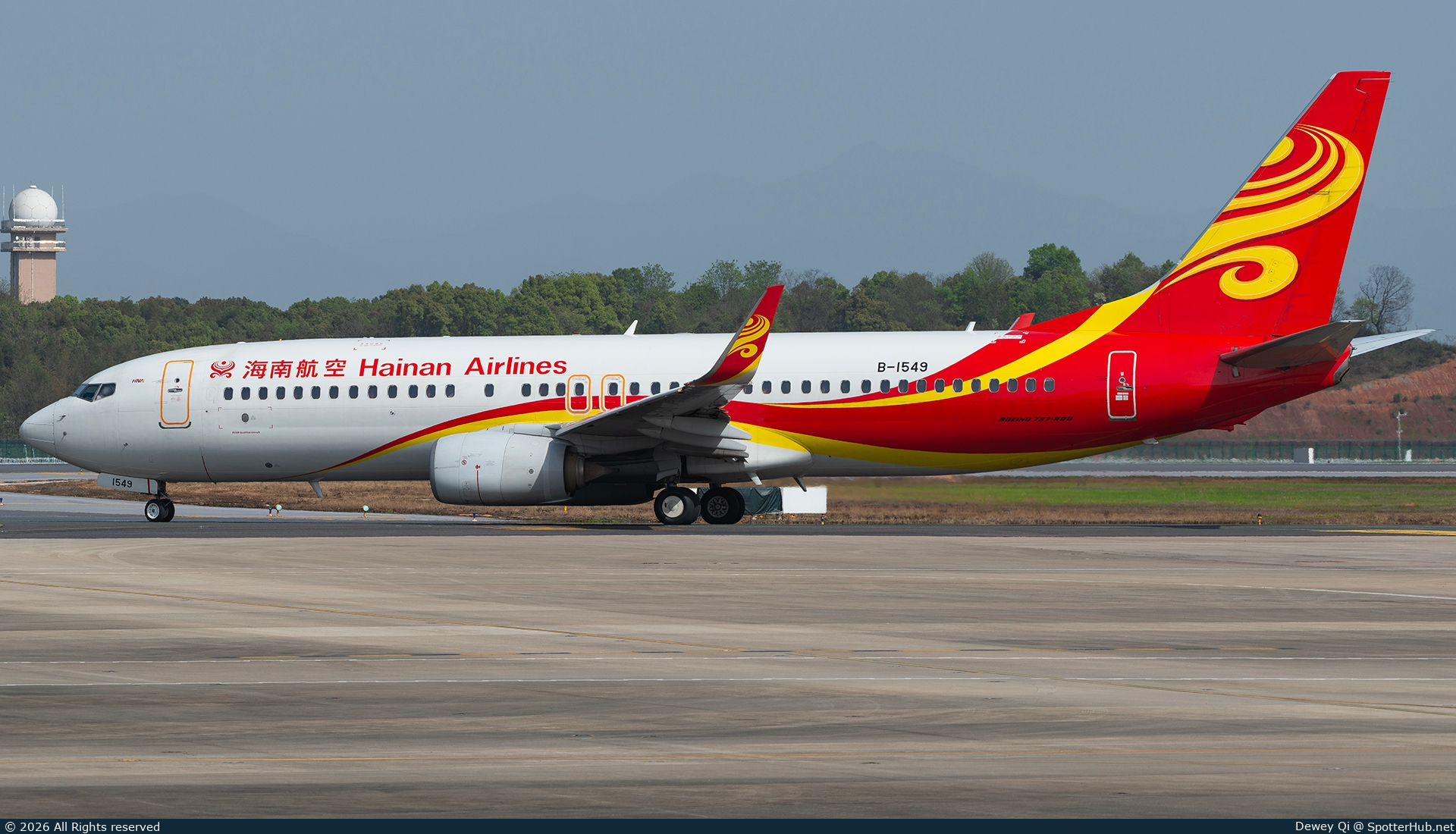 Photo of B-1549 - Boeing 737-84P operated by Hainan Airlines