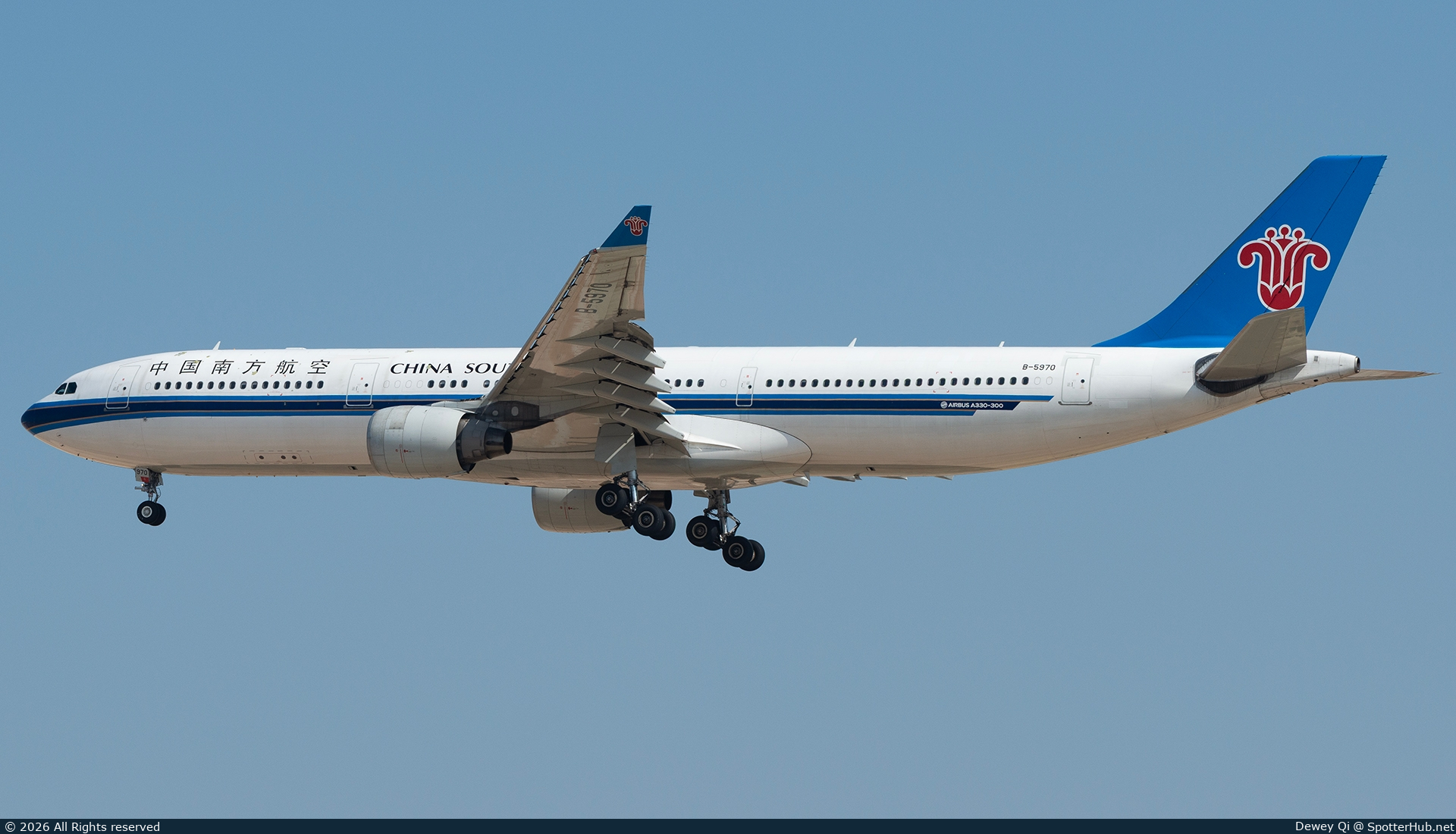 Photo of B-5970 - Airbus A330-323 operated by China Southern Airlines