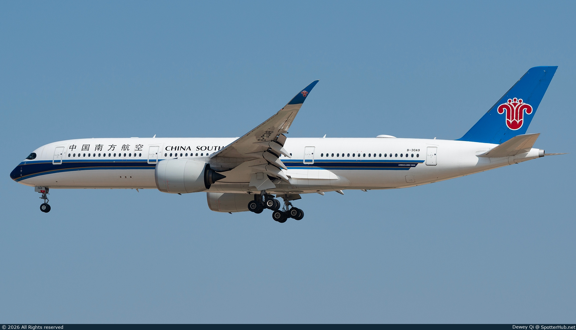 Photo of B-30A9 - Airbus A350-941 operated by China Southern Airlines