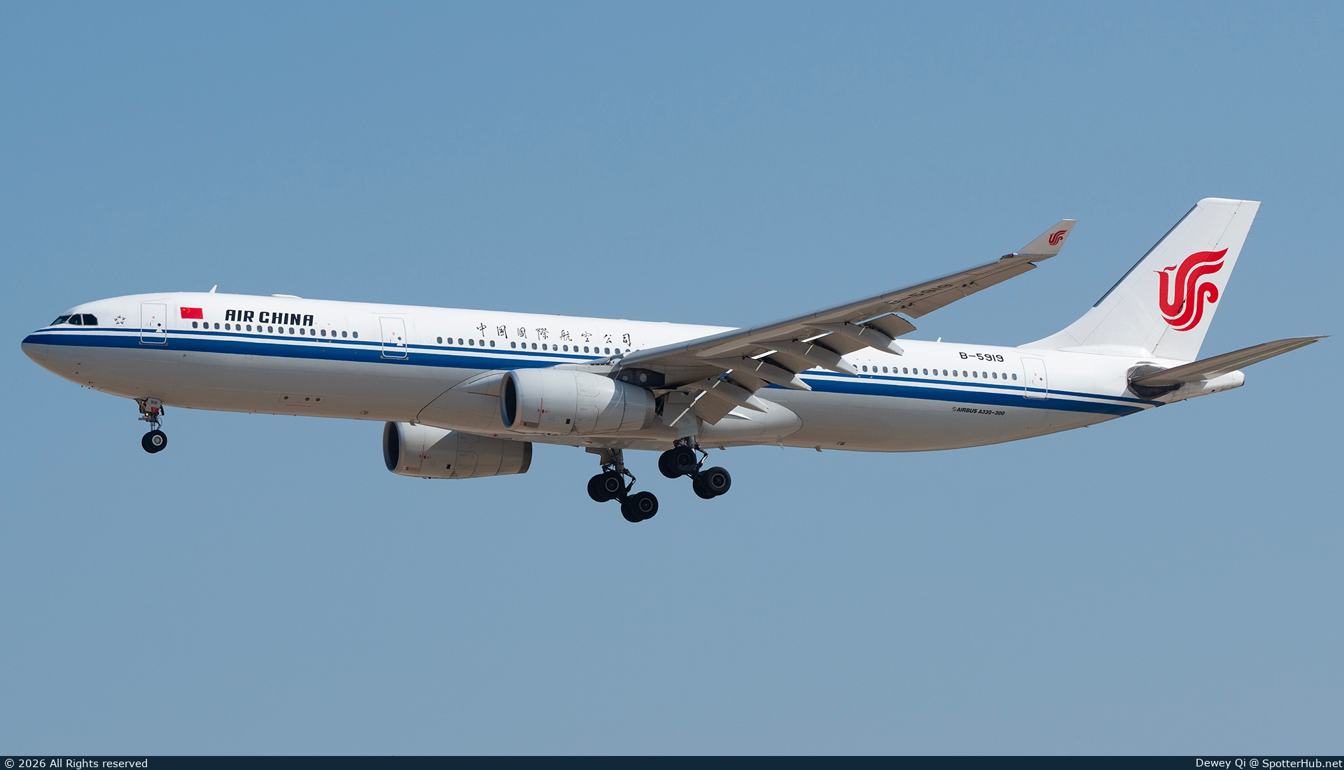 Photo of B-5919 - Airbus A330-343 operated by Air China