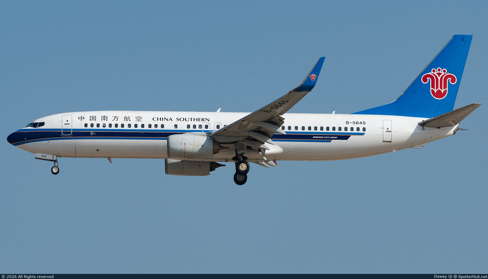 Photo of B-5645 - Boeing 737-81B operated by China Southern Airlines