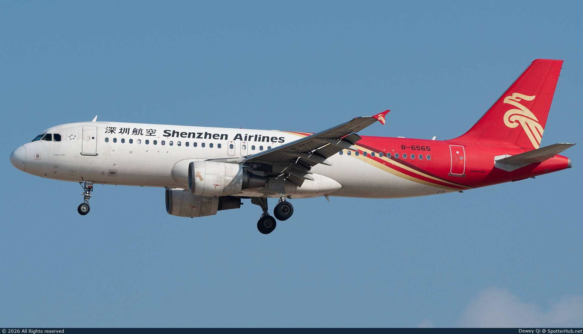 Photo of B-6565 - Airbus A320-214 operated by Shenzhen Airlines