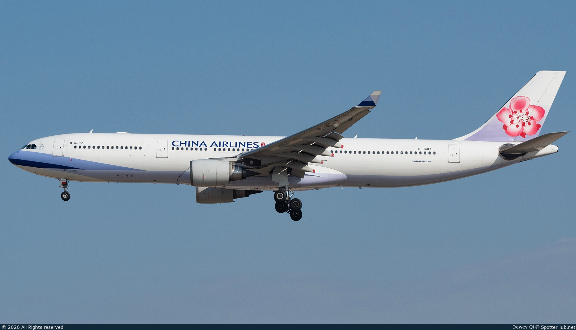Photo of B-18317 - Airbus A330-302 operated by China Airlines
