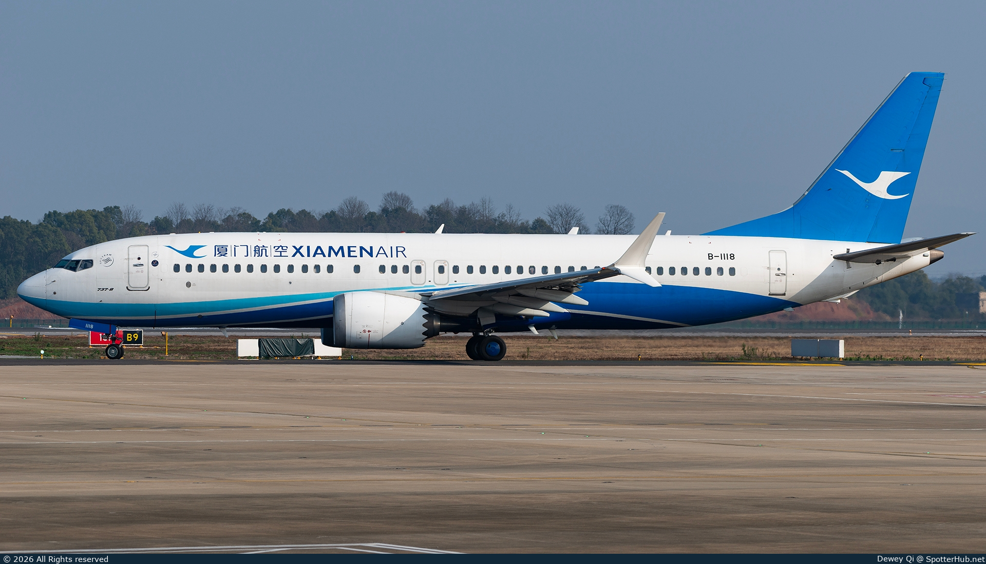 Photo of B-1118 - Boeing 737 MAX 8 operated by Xiamen Airlines