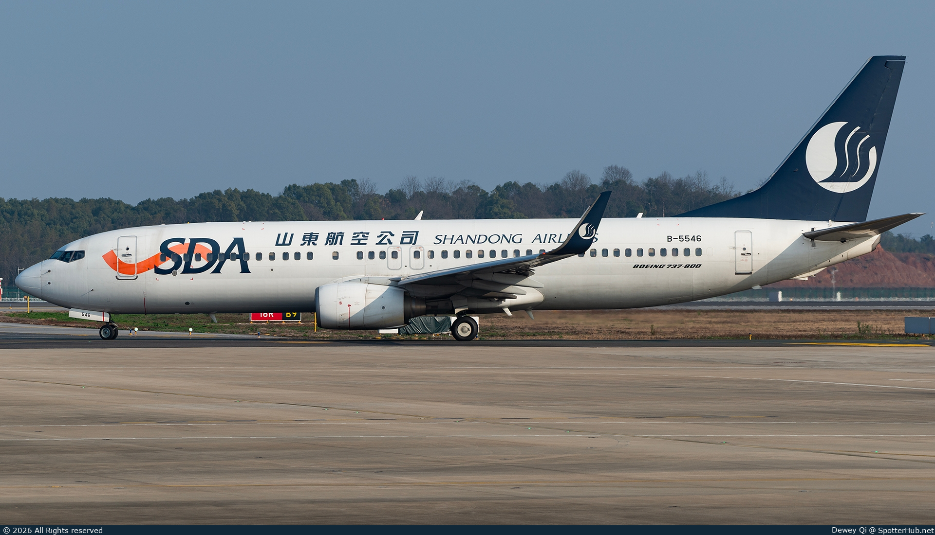 Photo of B-5546 - Boeing 737-86N operated by Shandong Airlines