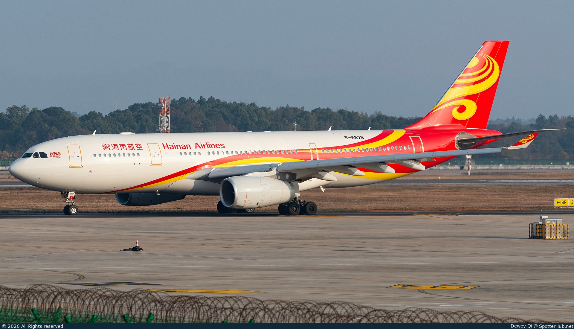 Photo of B-5979 - Airbus A330-243 operated by Hainan Airlines