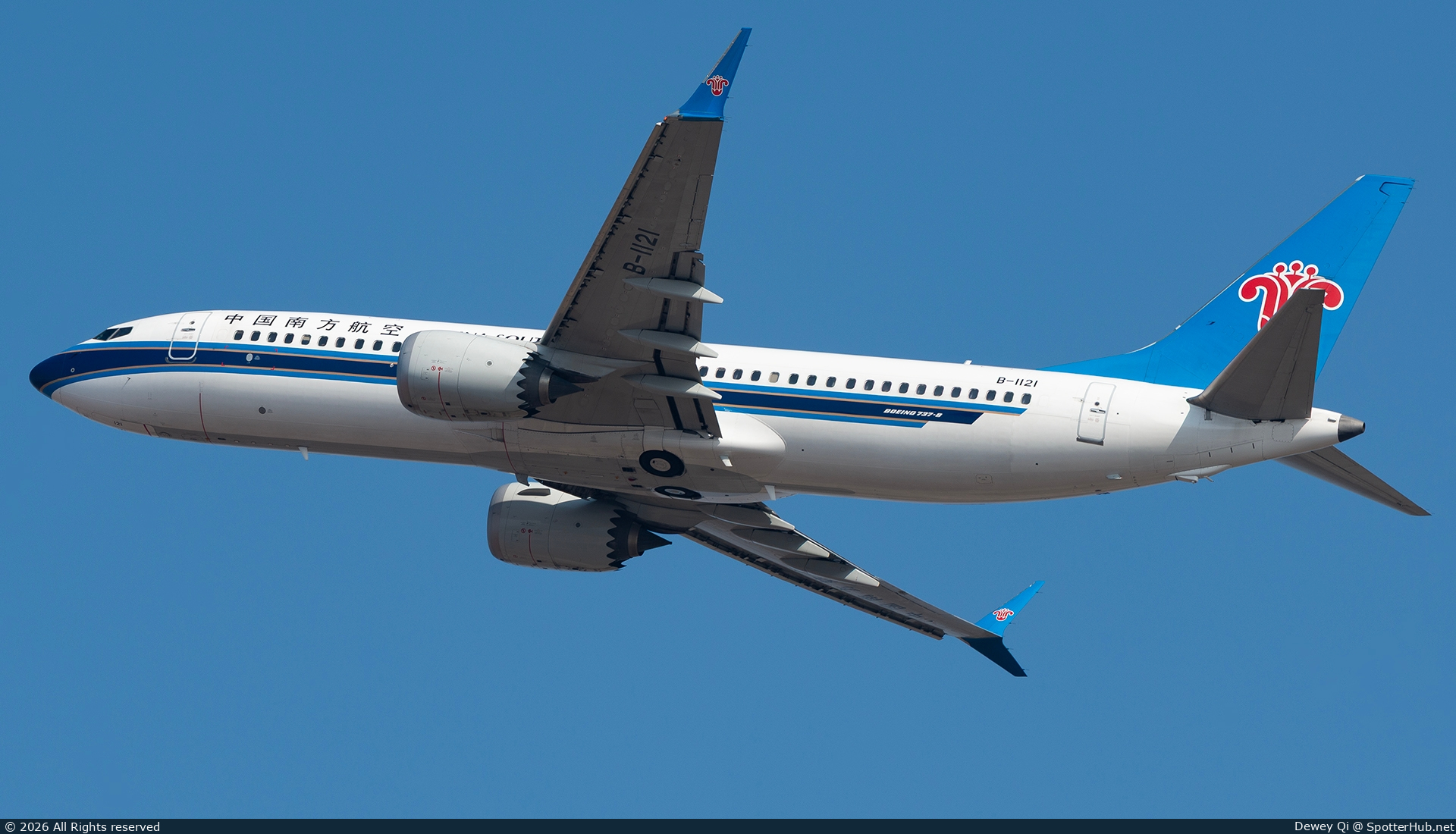 Photo of B-1121 - Boeing 737 MAX 8 operated by China Southern Airlines