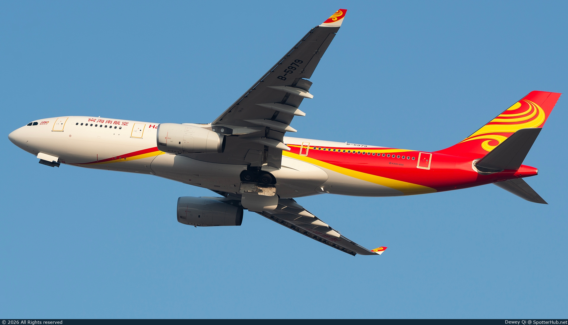 Photo of B-5979 - Airbus A330-243 operated by Hainan Airlines