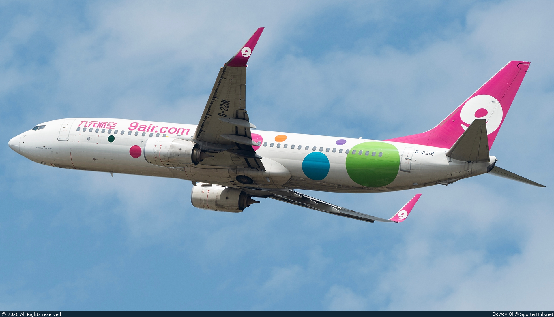 Photo of B-221M - Boeing 737-86N operated by 9Air