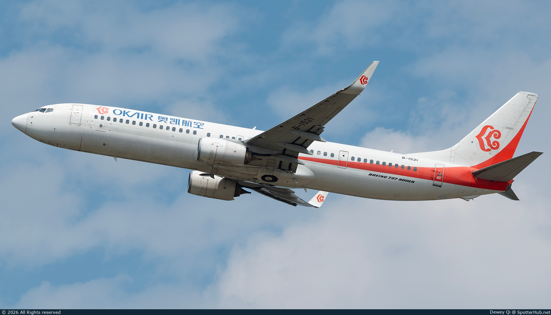 Photo of B-1521 - Boeing 737-9KF(ER) operated by OK Air